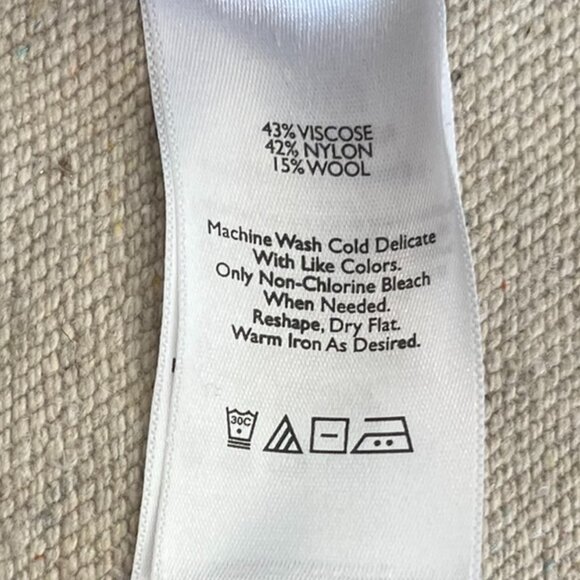 Eddie Bauer Gray Aztec Water-Fall Open-Front Sweater Sz Med - Picture 9 of 11